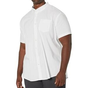 Dockers Classic Fit Short Sleeve Signature Comfort Flex Shirt White Size 2XLT